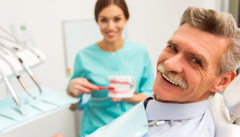 Denture Patient Smiling